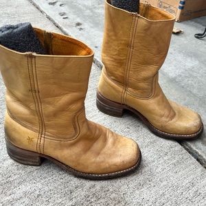 Frye Short Campus Boot Banana